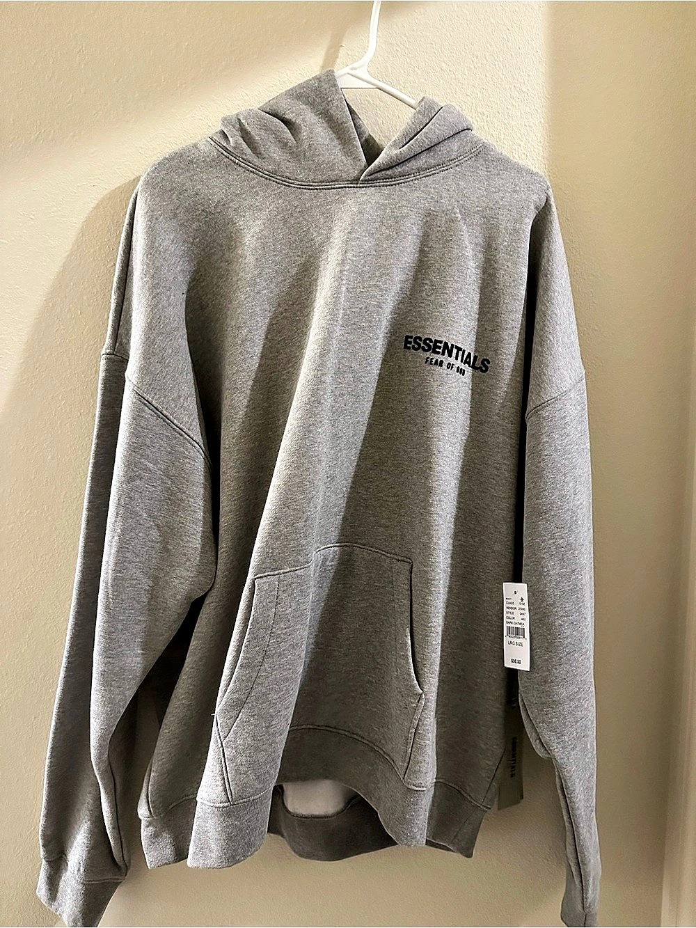 ESSENTIALS Fear of God Essentials Hoodie Gray Large NWT Hoodie